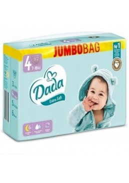 Підгузки дитячі Dada Extra Soft, розмір 4 (7–16 кг), 82 шт